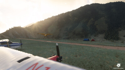 0U3 Mahoney Creek - Microsoft Flight Simulator screenshot