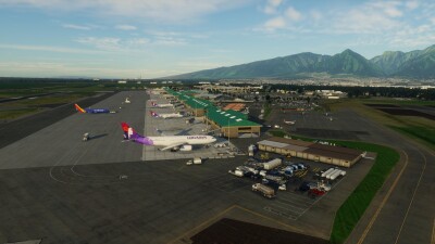 PHOG Kahului Airport - X-Plane 12 screenshot