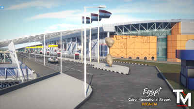 HECA Cairo International Airport X-Plane 12 screenshot