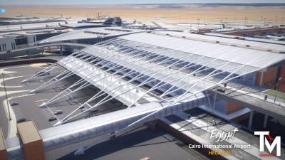 HECA Cairo International Airport X-Plane 12 screenshot