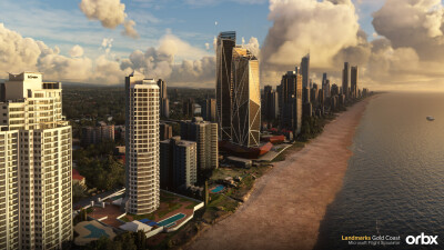 Landmarks Gold Coast - Microsoft Flight Simulator screenshot