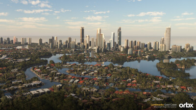 Landmarks Gold Coast - Microsoft Flight Simulator screenshot