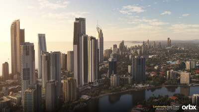 Landmarks Gold Coast - Microsoft Flight Simulator screenshot