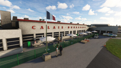 LFAC Calais Dunkerque Airport - Microsoft Flight Simulator screenshot