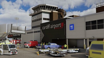 EGFF Cardiff Airport - Microsoft Flight Simulator screenshot