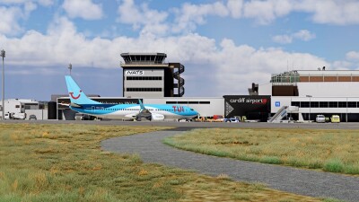 EGFF Cardiff Airport - Microsoft Flight Simulator screenshot