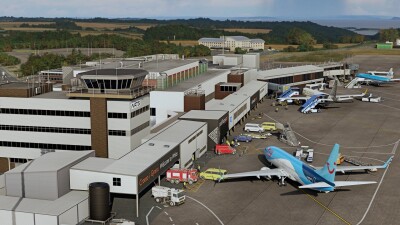 EGFF Cardiff Airport - Microsoft Flight Simulator screenshot