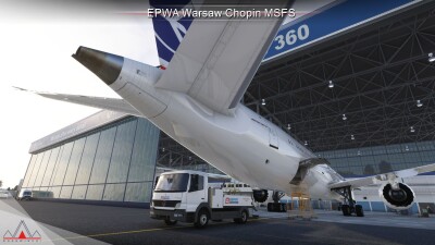 EPWA Warsaw Chopin Airport - Microsoft Flight Simulator screenshot