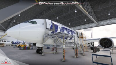 EPWA Warsaw Chopin Airport - Microsoft Flight Simulator screenshot