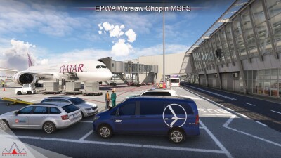 EPWA Warsaw Chopin Airport - Microsoft Flight Simulator screenshot