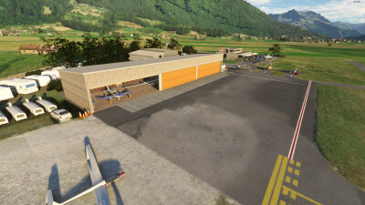 LSZX Schanis Airfield - Microsoft Flight Simulator screenshot