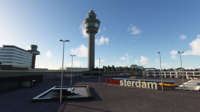 EHAM Amsterdam NL Airport - Microsoft Flight Simulator screenshot