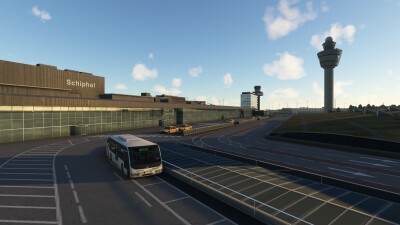 EHAM Amsterdam NL Airport - Microsoft Flight Simulator screenshot