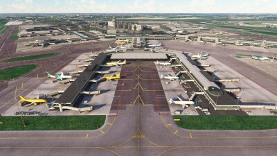 EHAM Amsterdam NL Airport - Microsoft Flight Simulator screenshot