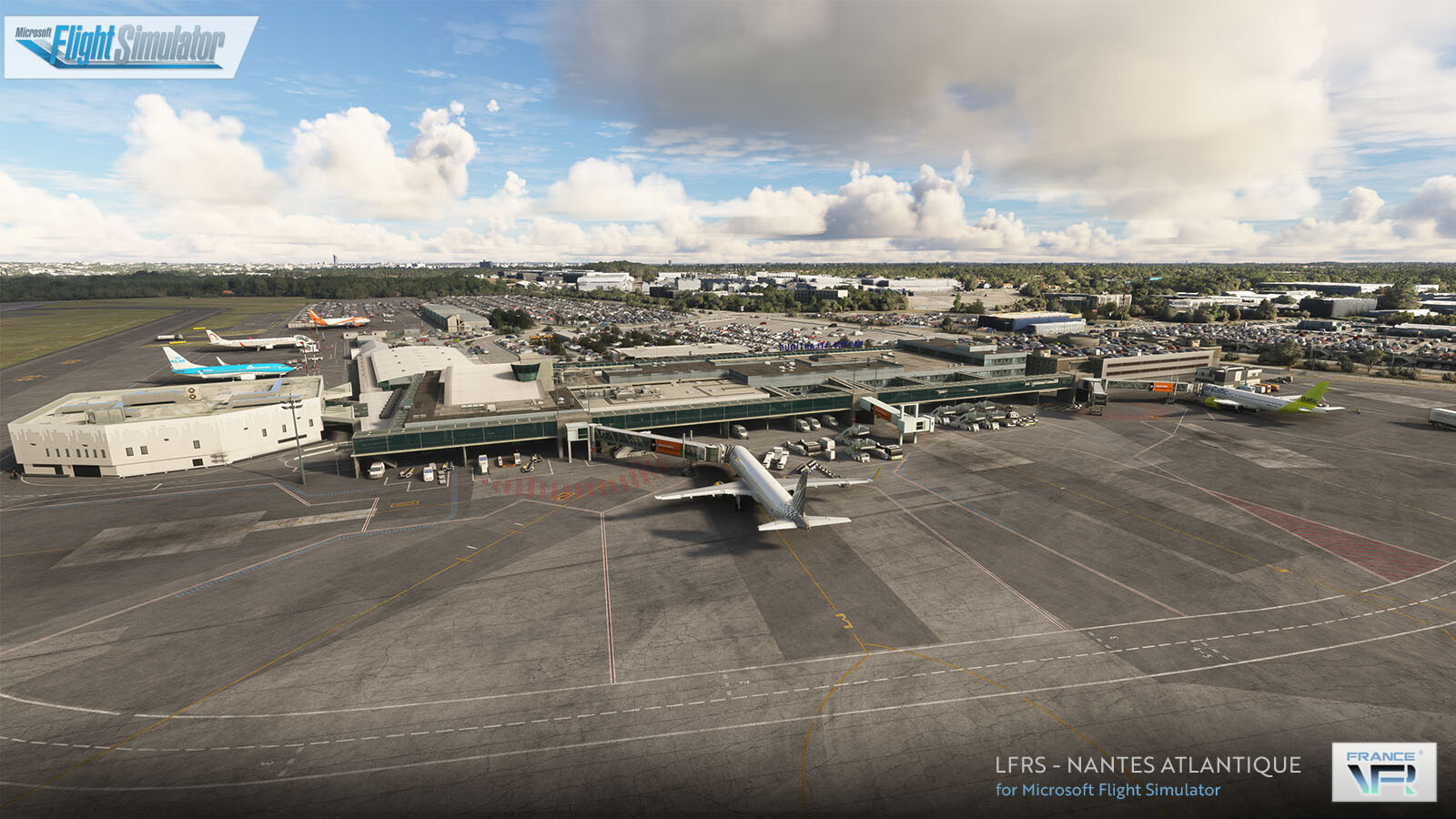 LFRS Nantes Atlantique International Airport - Microsoft Flight Simulator! (France VFR)