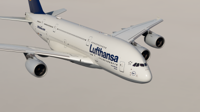 Hues By Horizon Lufthansa Old Colors Livery Pack - FlyByWire A380 screenshot