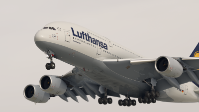 Hues By Horizon Lufthansa Old Colors Livery Pack - FlyByWire A380 screenshot