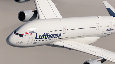 Hues By Horizon Lufthansa Old Colors Livery Pack - FlyByWire A380 screenshot