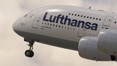 Hues By Horizon Lufthansa Old Colors Livery Pack - FlyByWire A380 screenshot