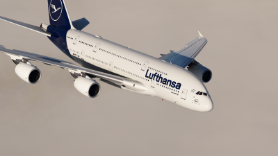 Hues By Horizon Lufthansa New Colors Livery Pack - FlyByWire A380 screenshot