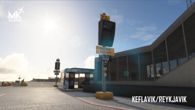 BIKF Keflavik Airport V2 - Microsoft Flight Simulator 2024 screenshot