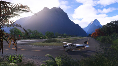 NZMF Milford Sound Region - Microsoft Flight Simulator 2024 screenshot