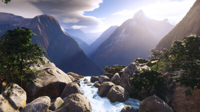 NZMF Milford Sound Region - Microsoft Flight Simulator 2024 screenshot