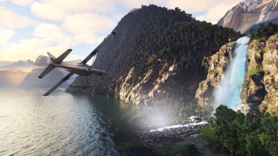 NZMF Milford Sound Region - Microsoft Flight Simulator 2024 screenshot