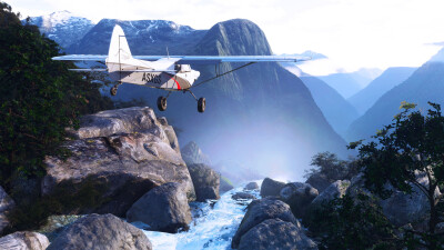 NZMF Milford Sound Region - Microsoft Flight Simulator 2024 screenshot