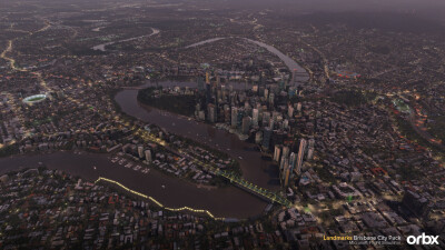 Landmarks Brisbane City Pack - Microsoft Flight Simulator 2024 screenshot