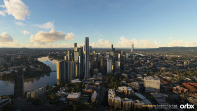 Landmarks Brisbane City Pack - Microsoft Flight Simulator 2024 screenshot