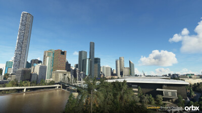 Landmarks Brisbane City Pack - Microsoft Flight Simulator 2024 screenshot