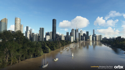 Landmarks Brisbane City Pack - Microsoft Flight Simulator 2024 screenshot