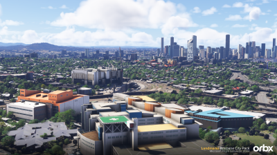 Landmarks Brisbane City Pack - Microsoft Flight Simulator 2024 screenshot