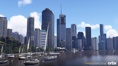 Landmarks Brisbane City Pack - Microsoft Flight Simulator 2024 screenshot
