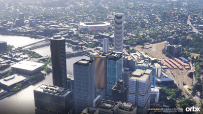 Landmarks Brisbane City Pack - Microsoft Flight Simulator 2024 screenshot