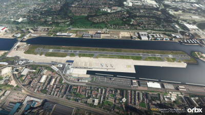 EGLC London City Airport v2 - Microsoft Flight Simulator 2024 screenshot