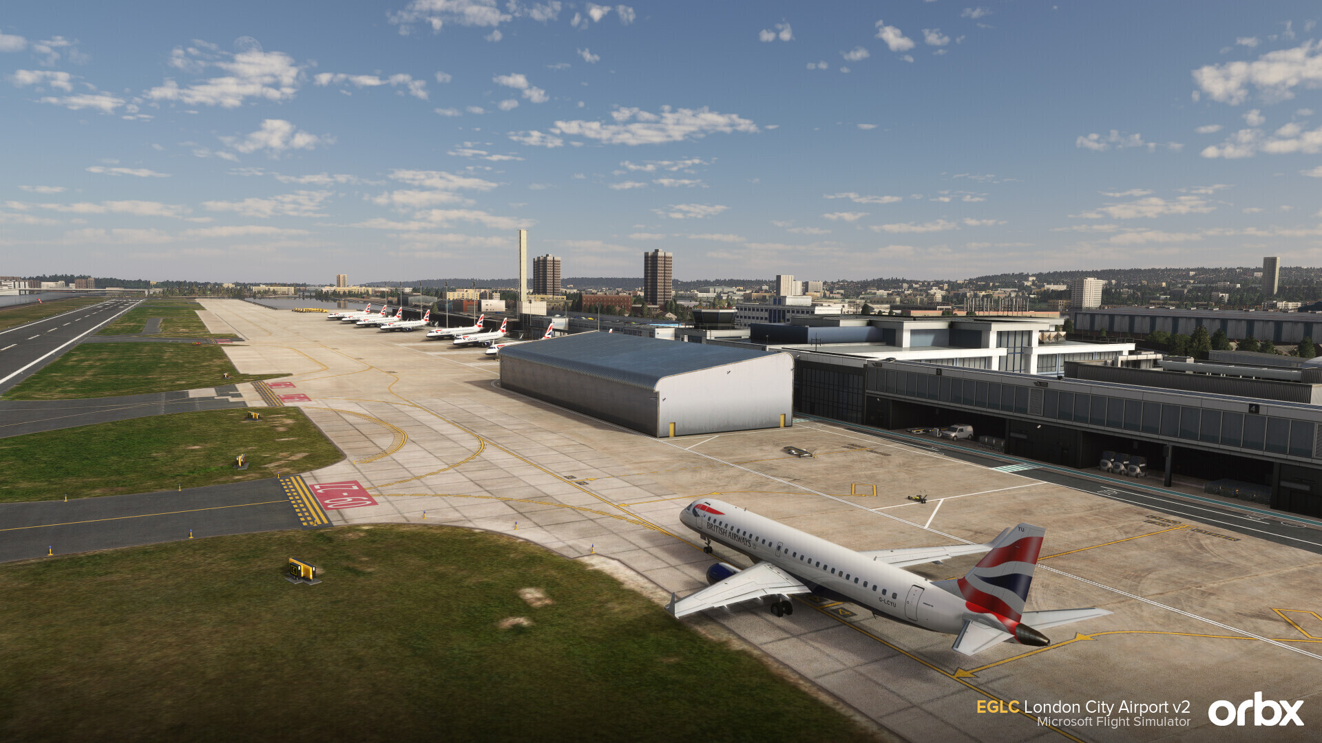 EGLC London City Airport V2 Microsoft Flight Simulator 2024 Orbx