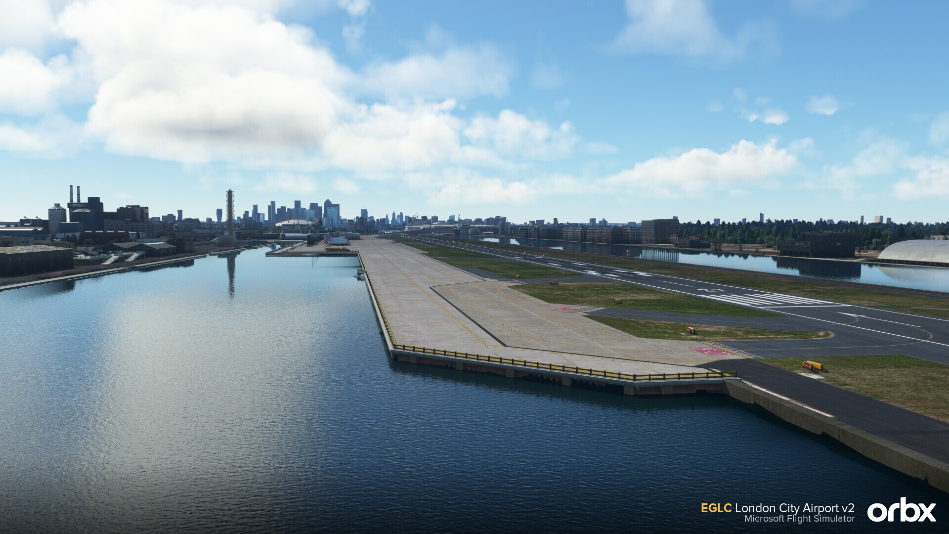 EGLC London City Airport V2 Microsoft Flight Simulator 2024 Orbx