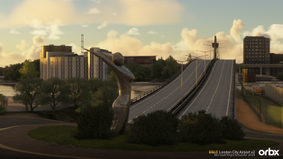 EGLC London City Airport v2 - Microsoft Flight Simulator 2024 screenshot