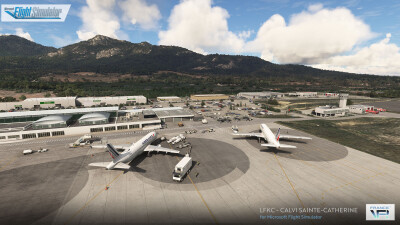 LFKC Calvi Sainte-Catherine Airport - Microsoft Flight Simulator screenshot