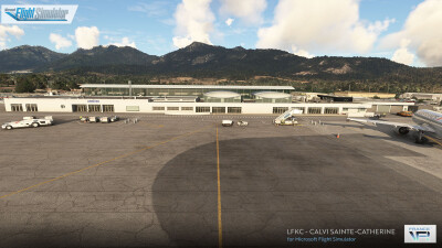 LFKC Calvi Sainte-Catherine Airport - Microsoft Flight Simulator screenshot