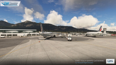 LFKC Calvi Sainte-Catherine Airport - Microsoft Flight Simulator screenshot