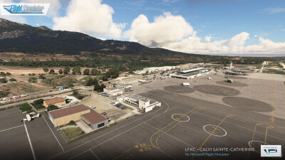 LFKC Calvi Sainte-Catherine Airport - Microsoft Flight Simulator screenshot