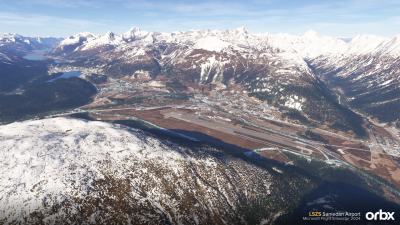 LSZS Samedan Airport - Microsoft Flight Simulator 2024 screenshot