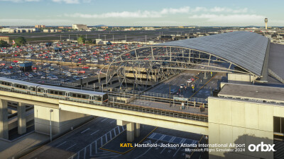 KATL Hartsfield-Jackson Atlanta International Airport - Microsoft Flight Simulator 2024 screenshot