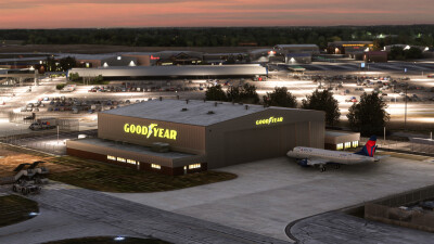 KCAK Akron-Canton Airport - Microsoft Flight Simulator screenshot