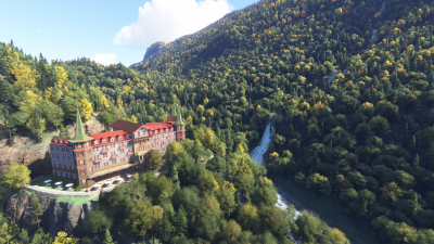 Cli4D Designs Waterfalls of Switzerland, Meringen - Microsoft Flight Simulator 2024 screenshot