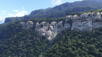 Cli4D Designs Waterfalls of Switzerland, Meringen - Microsoft Flight Simulator 2024 screenshot