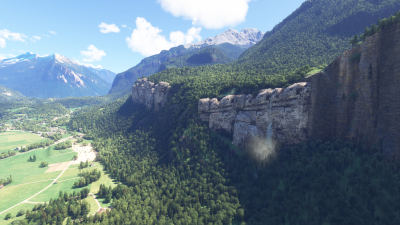 Cli4D Designs Waterfalls of Switzerland, Meringen - Microsoft Flight Simulator 2024 screenshot